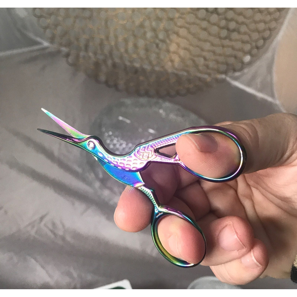 Embroidery scissors. Sublime smooth cutting. Stork - Picture 5 of 8